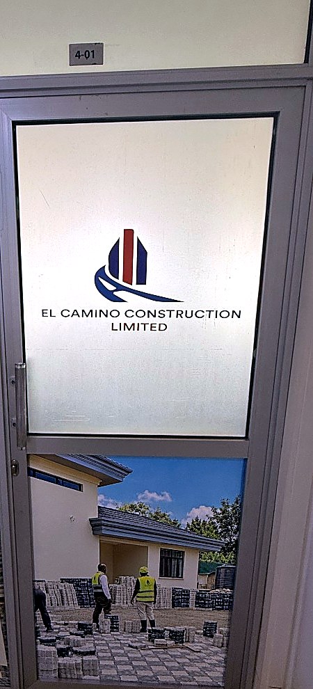 El Camino Construction Limited office door, room 4-01